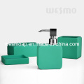 Green Rubber Oil Coated Bathroom Set (WBC0809A)